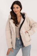 Kurtka Damska Model MBM-KR-AJ218.42 Light Beige - MBM MBM Kurtka Damska Model MBM-KR-AJ218.42 Light Beige - MBM MBM