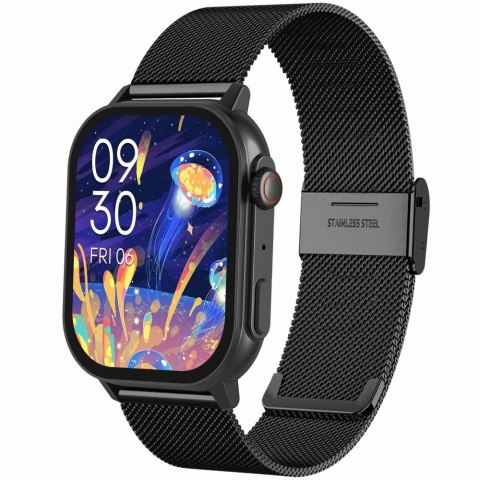 Smartwatch Damski GRAVITY GT15-12 Granatowy Pasek Silikonowy + Czarna Bransoleta Smartwatch Damski GRAVITY GT15-12 Granatowy Pasek Silikonowy + Czarna Bransoleta