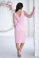 Sukienka Model 316-20 Dirty Pink - Bicotone Bicotone Sukienka Model 316-20 Dirty Pink - Bicotone Bicotone