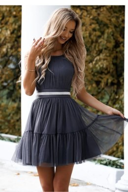 Sukienka Model Cristal 02063. Grafit - With You With You