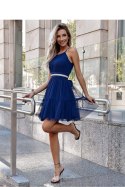Sukienka Model Cristal 02063. Navy - With You With You Sukienka Model Cristal 02063. Navy - With You With You