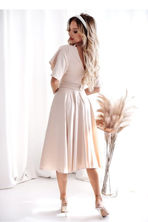 Sukienka Model Luna 000103. Beige - With You With You Sukienka Model Luna 000103. Beige - With You With You