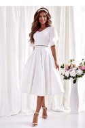 Sukienka Model Luna 000103. Ecru - With You With You Sukienka Model Luna 000103. Ecru - With You With You