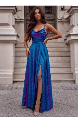 Sukienka Model Valeria Lux 001171. Turkus/Amarant - With You With You