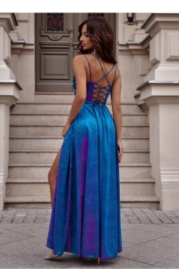 Sukienka Model Valeria Lux 001171. Turkus/Amarant - With You With You