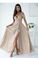 Sukienka Model Walentina Lux 001117. Gold - With You With You Sukienka Model Walentina Lux 001117. Gold - With You With You