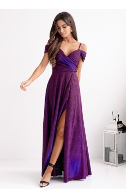 Sukienka Model Walentina Lux 001117. Multi Violet/Navy - With You With You