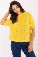 Sweter Damski Model MI-SW-2701.23 Yellow - Italy Moda Italy Moda Sweter Damski Model MI-SW-2701.23 Yellow - Italy Moda Italy Moda