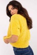 Sweter Damski Model MI-SW-2701.23 Yellow - Italy Moda Italy Moda Sweter Damski Model MI-SW-2701.23 Yellow - Italy Moda Italy Moda