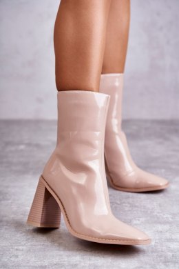 Botki Model Margit C-229 Beige - Step in style Step in style
