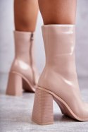 Botki Model Margit C-229 Beige - Step in style Step in style Botki Model Margit C-229 Beige - Step in style Step in style