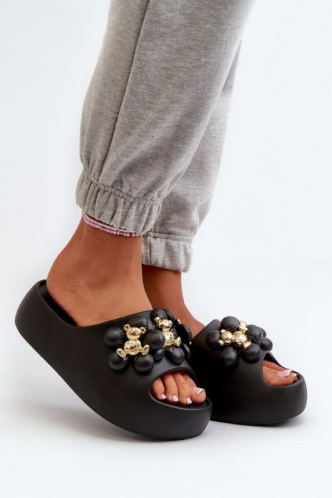 Sandał Klapki Model Bremavia BG181 Black - Step in style Step in style Sandał Klapki Model Bremavia BG181 Black - Step in style Step in style