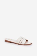Sandał Klapki Model Ecapus CD314 White - Step in style Step in style Sandał Klapki Model Ecapus CD314 White - Step in style Step in style