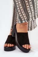 Sandał Klapki Model Omeisa 8338-273 Black - Step in style Step in style Sandał Klapki Model Omeisa 8338-273 Black - Step in style Step in style