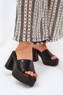 Sandał Klapki Model Tamirella 218-2 Black - Step in style Step in style