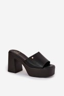 Sandał Klapki Model Tamirella 218-2 Black - Step in style Step in style