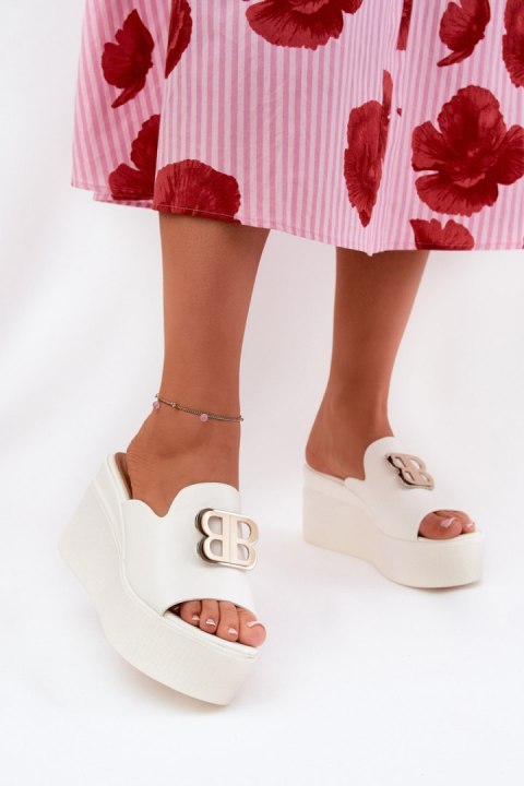 Sandał Klapki Model Tanonea 2283 White - Step in style Step in style Sandał Klapki Model Tanonea 2283 White - Step in style Step in style