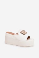 Sandał Klapki Model Tanonea 2283 White - Step in style Step in style Sandał Klapki Model Tanonea 2283 White - Step in style Step in style