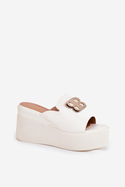 Sandał Klapki Model Tanonea 2283 White - Step in style Step in style Sandał Klapki Model Tanonea 2283 White - Step in style Step in style