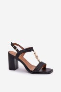 Sandały Model Annaviel 11-6 Black - Step in style Step in style Sandały Model Annaviel 11-6 Black - Step in style Step in style