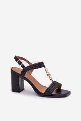 Sandały Model Annaviel 11-6 Black - Step in style Step in style