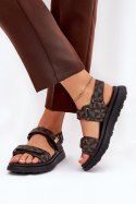 Sandały Model Leriot 88-13 Black/Brown - Step in style Step in style Sandały Model Leriot 88-13 Black/Brown - Step in style Step in style