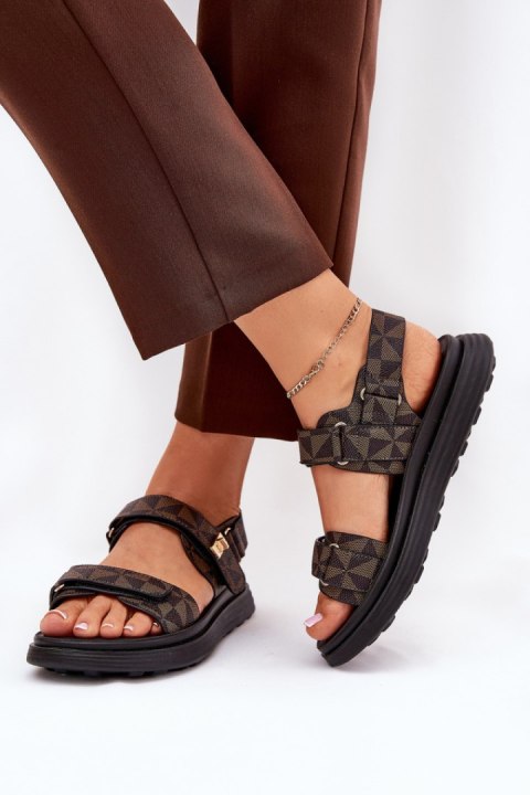 Sandały Model Leriot 88-13 Black/Brown - Step in style Step in style Sandały Model Leriot 88-13 Black/Brown - Step in style Step in style