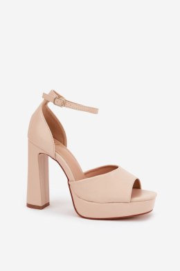 Sandały Model Lomman SQC-165 Beige - Step in style Step in style