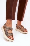 Sandały Model Pefese 88-12 Khaki - Step in style Step in style Sandały Model Pefese 88-12 Khaki - Step in style Step in style