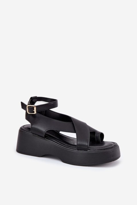 Sandały Model Tenzorus WS-001 Black - Step in style Step in style Sandały Model Tenzorus WS-001 Black - Step in style Step in style