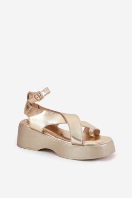 Sandały Model Tenzorus WS-001 Gold - Step in style Step in style