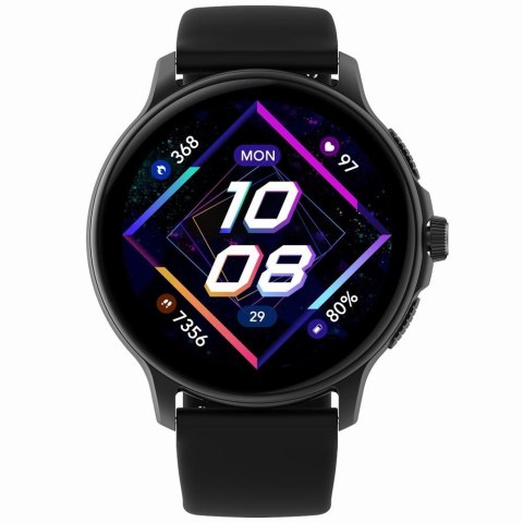 Smartwatch Damski GRAVITY GT12-1 Czarny Pasek Silikonowy + Czarna Bransoleta Smartwatch Damski GRAVITY GT12-1 Czarny Pasek Silikonowy + Czarna Bransoleta