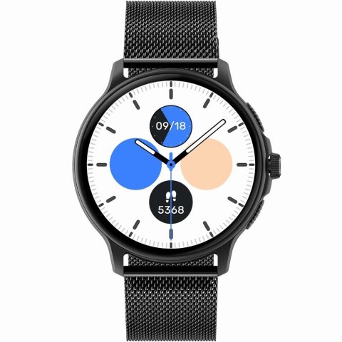 Smartwatch Damski GRAVITY GT12-1 Czarny Pasek Silikonowy + Czarna Bransoleta Smartwatch Damski GRAVITY GT12-1 Czarny Pasek Silikonowy + Czarna Bransoleta