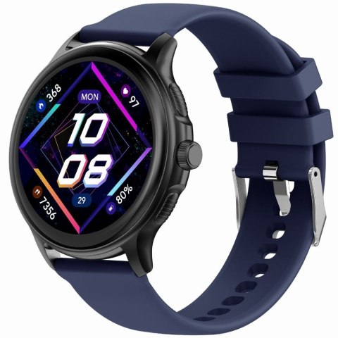 Smartwatch Damski GRAVITY GT12-2 Granatowy Pasek Silikonowy + Czarna Bransoleta Smartwatch Damski GRAVITY GT12-2 Granatowy Pasek Silikonowy + Czarna Bransoleta