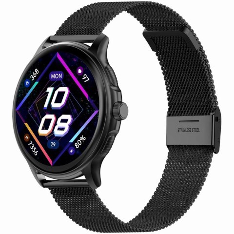 Smartwatch Damski GRAVITY GT12-2 Granatowy Pasek Silikonowy + Czarna Bransoleta Smartwatch Damski GRAVITY GT12-2 Granatowy Pasek Silikonowy + Czarna Bransoleta