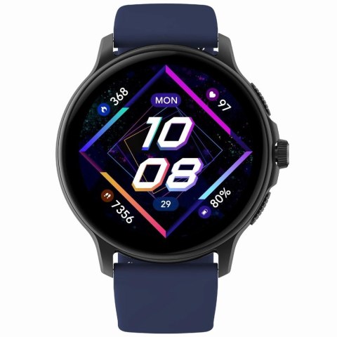 Smartwatch Damski GRAVITY GT12-2 Granatowy Pasek Silikonowy + Czarna Bransoleta Smartwatch Damski GRAVITY GT12-2 Granatowy Pasek Silikonowy + Czarna Bransoleta