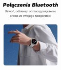 Smartwatch Damski GRAVITY GT12-2 Granatowy Pasek Silikonowy + Czarna Bransoleta