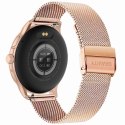 Smartwatch Damski GRAVITY GT12-3 Różowy Pasek Silikonowy + Bransoleta Różowe Złoto