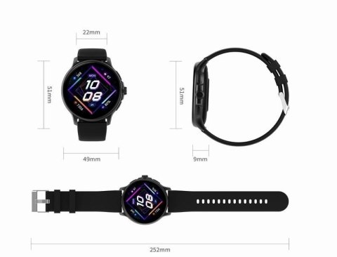 Smartwatch Damski GRAVITY GT12-3 Różowy Pasek Silikonowy + Bransoleta Różowe Złoto Smartwatch Damski GRAVITY GT12-3 Różowy Pasek Silikonowy + Bransoleta Różowe Złoto
