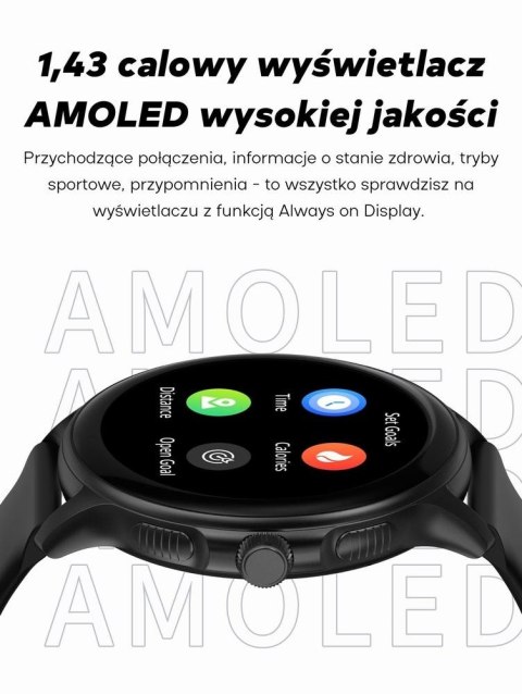Smartwatch Damski GRAVITY GT12-6 Fioletowy Pasek Silikonowy + Srebrna Bransoleta Smartwatch Damski GRAVITY GT12-6 Fioletowy Pasek Silikonowy + Srebrna Bransoleta