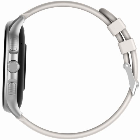 Smartwatch Damski GRAVITY GT12-8 Biały Pasek Silikonowy + Srebrna Bransoleta Smartwatch Damski GRAVITY GT12-8 Biały Pasek Silikonowy + Srebrna Bransoleta
