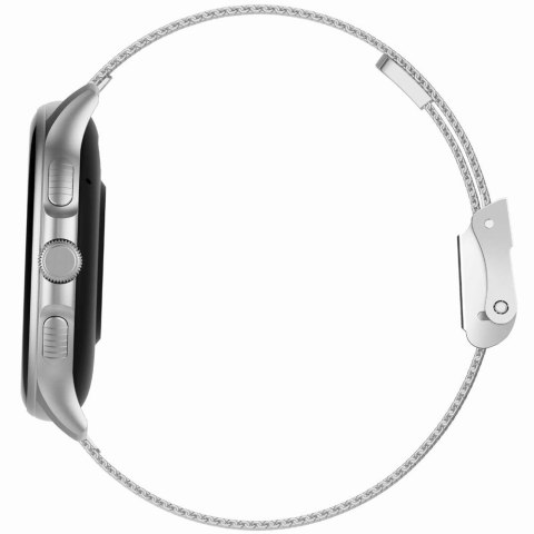 Smartwatch Damski GRAVITY GT12-8 Biały Pasek Silikonowy + Srebrna Bransoleta Smartwatch Damski GRAVITY GT12-8 Biały Pasek Silikonowy + Srebrna Bransoleta