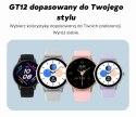 Smartwatch Damski GRAVITY GT12-8 Biały Pasek Silikonowy + Srebrna Bransoleta