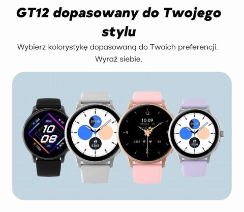 Smartwatch Damski GRAVITY GT12-8 Biały Pasek Silikonowy + Srebrna Bransoleta Smartwatch Damski GRAVITY GT12-8 Biały Pasek Silikonowy + Srebrna Bransoleta