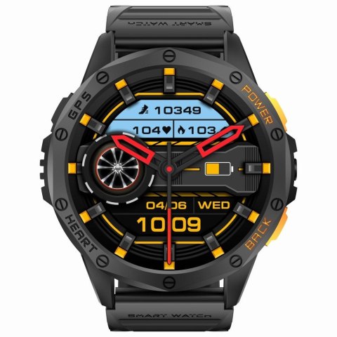 Smartwatch Męski GRAVITY GPS GT24-1 Czarny Pasek Silikonowy + Granatowy Pasek Silikonowy Smartwatch Męski GRAVITY GPS GT24-1 Czarny Pasek Silikonowy + Granatowy Pasek Silikonowy