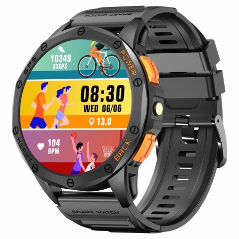 Smartwatch Męski GRAVITY GPS GT24-1 Czarny Pasek Silikonowy + Granatowy Pasek Silikonowy Smartwatch Męski GRAVITY GPS GT24-1 Czarny Pasek Silikonowy + Granatowy Pasek Silikonowy
