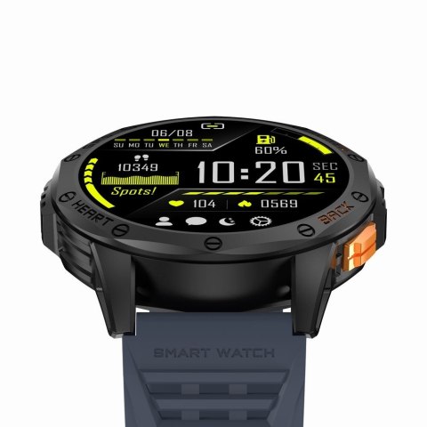 Smartwatch Męski GRAVITY GPS GT24-1 Czarny Pasek Silikonowy + Granatowy Pasek Silikonowy Smartwatch Męski GRAVITY GPS GT24-1 Czarny Pasek Silikonowy + Granatowy Pasek Silikonowy