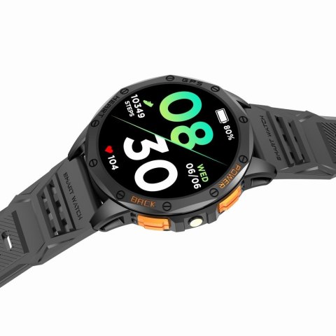 Smartwatch Męski GRAVITY GPS GT24-1 Czarny Pasek Silikonowy + Granatowy Pasek Silikonowy Smartwatch Męski GRAVITY GPS GT24-1 Czarny Pasek Silikonowy + Granatowy Pasek Silikonowy