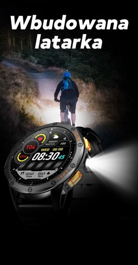 Smartwatch Męski GRAVITY GPS GT24-1 Czarny Pasek Silikonowy + Granatowy Pasek Silikonowy Smartwatch Męski GRAVITY GPS GT24-1 Czarny Pasek Silikonowy + Granatowy Pasek Silikonowy