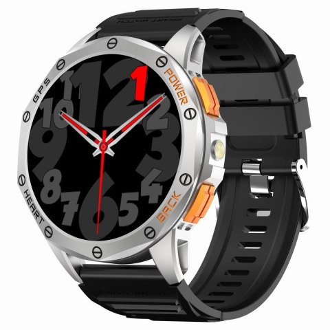 Smartwatch Męski GRAVITY GPS GT24-4 Czarny Pasek Silikonowy + Pomarańczowy Pasek Silikonowy Smartwatch Męski GRAVITY GPS GT24-4 Czarny Pasek Silikonowy + Pomarańczowy Pasek Silikonowy
